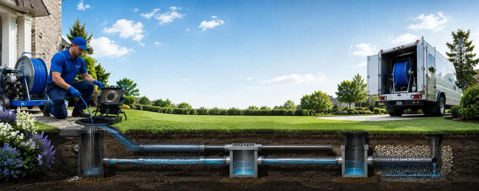 Outdoor drain cleaning information for Vandergrift, PA